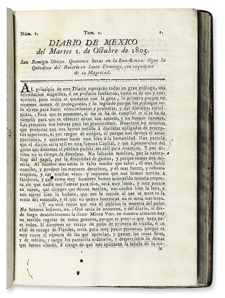 (MEXICO--1805.) Diario de Mexico.